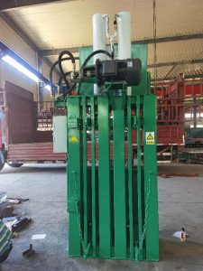 vertical waste paper baler